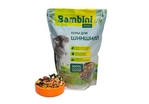 Bambini Pets / Корм Бамбини Петс для шиншилл