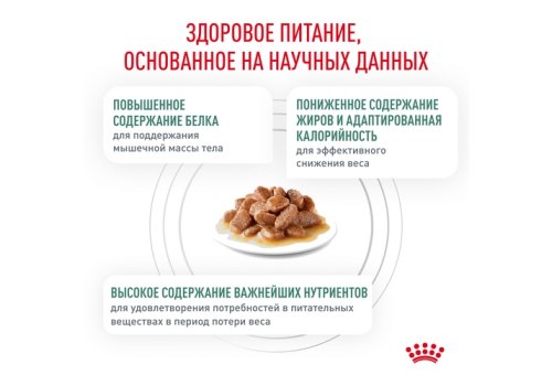 Royal Canin Satiety Weight Management SAT34 / Ветеринарный влажный корм (Консервы-Паучи) Роял Канин Сетаети Вейт Менеджмент для кошек Контроль избыточного веса (цена за упаковку)