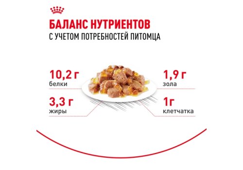 Royal Canin Indoor 7+ / Влажный корм (Консервы-Паучи) Роял Канин Индор для Стерилизованных Пожилых кошек старше 7 лет Живущих в помещении в Желе (цена за упаковку)