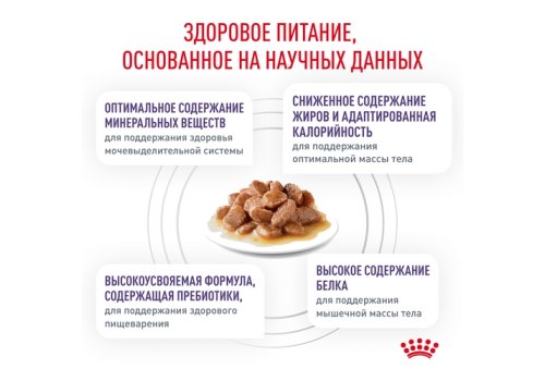 Royal Canin Neutered Balance / Ветеринарный влажный корм (Консервы-Паучи) Роял Канин Ньютеред Баланс для Кастрированных котов и Стерилизованных кошек Склонных к полноте (цена за упаковку)