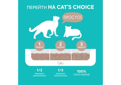 Cats Choice / Растительный комкующийся наполнитель Тофу Кэт Чойс для кошачьего туалета с ароматом Кофе