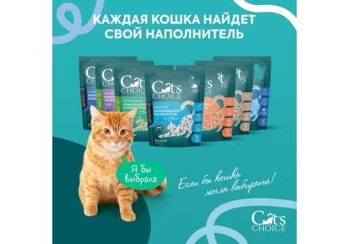 Cats Choice / Растительный комкующийся наполнитель Тофу Кэт Чойс для кошачьего туалета с ароматом Зеленый чай