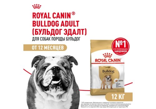 Royal Canin Breed dog Bulldog Adult / Сухой корм Роял Канин для взрослых собак породы Английский Бульдог старше 1 года
