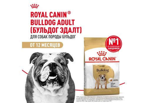 Royal Canin Breed dog Bulldog Adult / Сухой корм Роял Канин для взрослых собак породы Английский Бульдог старше 1 года
