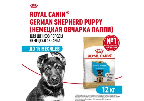 Royal Canin Breed dog German Shepherd Puppy / Сухой корм Роял Канин для Щенков породы Немецкая Овчарка в возрасте до 15 месяцев