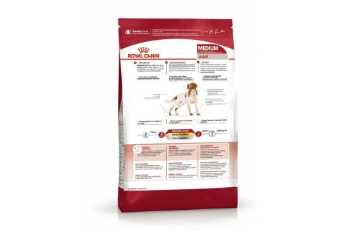 Royal Canin Medium Adult / Сухой корм Роял Канин Медиум Эдалт для Взрослых собак Средних пород в возрасте от 1 года до 7 лет