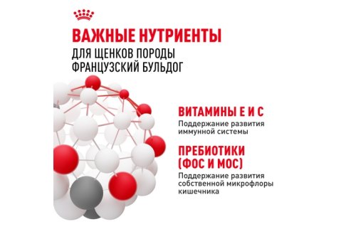 Royal Canin Breed dog French Bulldog Puppy / Сухой корм Роял Канин для Щенков породы Французский Бульдог в возрасте до 1 года