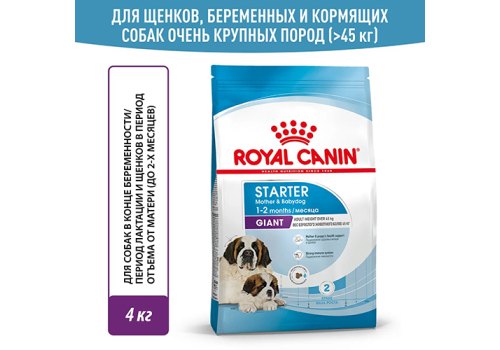Royal Canin Giant Starter / Сухой корм Роял Канин Джайнт Стартер для Щенков Гигантских пород в возрасте до 2 месяцев