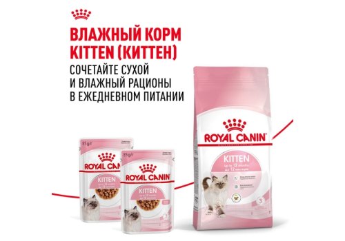 Royal Canin Kitten / Сухой корм Роял Канин Киттен для Котят в возрасте от 4 до 12 месяцев