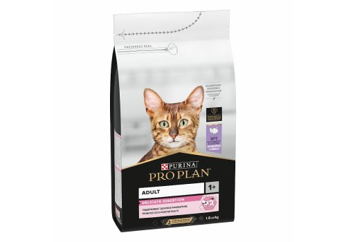 PRO PLAN DELICATE / Сухой корм ПРО ПЛАН для взрослых кошек при чувствительном пищеварении с индейкой