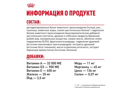 Royal Canin Breed cat Kitten Persian / Сухой корм Роял Канин для Котят Персидской породы в возрасте от 4 до 12 месяцев