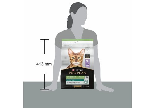 PRO PLAN STERILISED / Сухой корм ПРО ПЛАН для взрослых кошек для поддержания здоровья почек после стерилизации с индейкой