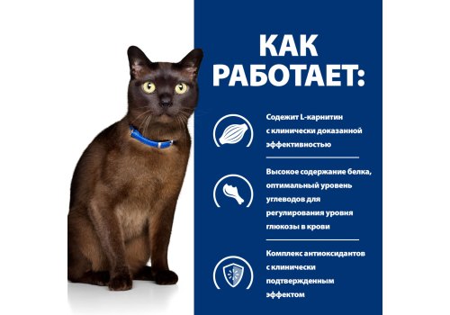 Hills Prescription Diet m\d Diabetes Weight Management / Лечебный корм Хиллс для кошек при Сахарном диабете Ожирении