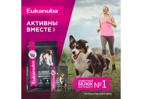 Eukanuba Dog Pouch Adult Lamb / Влажный корм (Паучи) Эукануба для взрослых собак с Ягненком в соусе (цена за упаковку)