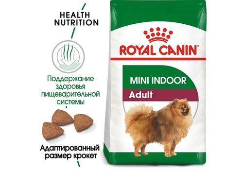Royal Canin Mini Indoor Adult / Сухой корм Роял Канин Мини Индор Эдалт для Взрослых собак Мелких пород (до 10 кг), живущих в домашних условиях