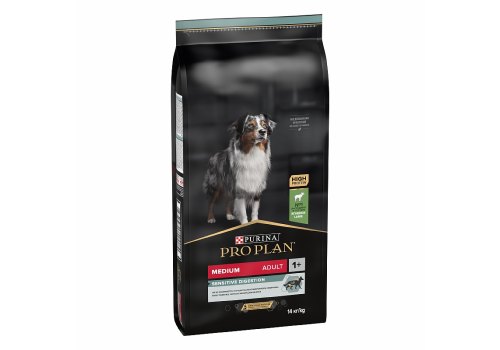 PRO PLAN OPTI DIGEST / Сухой корм ПРО ПЛАН для взрослых собак средних пород при чувствительном пищеварении с ягненком