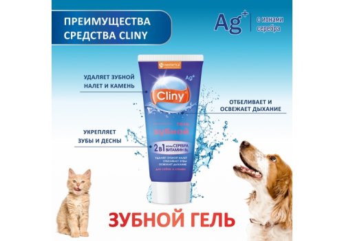 Cliny / Зубной гель Клини с ионами Серебра