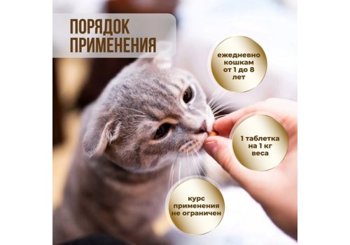 Unitabs ImmunoCat с Q10 / Витаминно-минеральный комплекс Юнитабс для кошек с Таурином