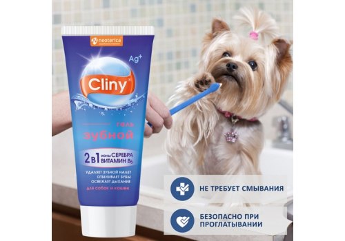 Cliny / Зубной гель Клини с ионами Серебра