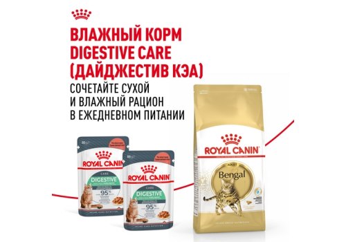 Royal Canin Breed cat Bengal / Сухой корм Роял Канин для Бенгальских кошек старше 1 года