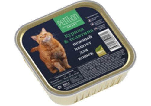 Petibon Smart / Консервы Петибон Смарт для кошек Паштет Курица & Телятина (цена за упаковку) Petibon Smart / Консервы Петибон Смарт для кошек Паштет Курица & Телятина (цена за упаковку)