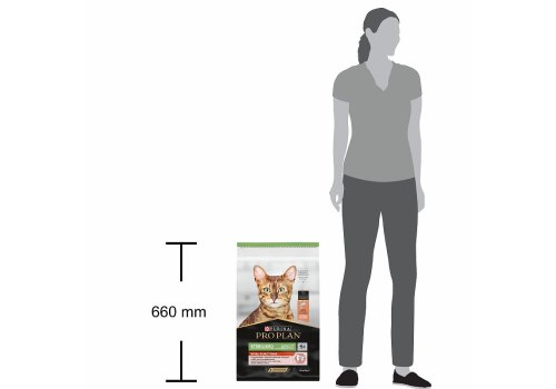 PRO PLAN STERILISED / Сухой корм ПРО ПЛАН для взрослых кошек для поддержания органов чувств у стерилизованных с лососем