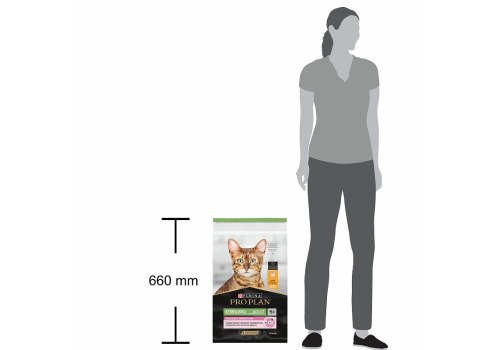 PRO PLAN STERILISED / Сухой корм ПРО ПЛАН для взрослых стерилизованных кошек с чувствительным пищеварением с курицей