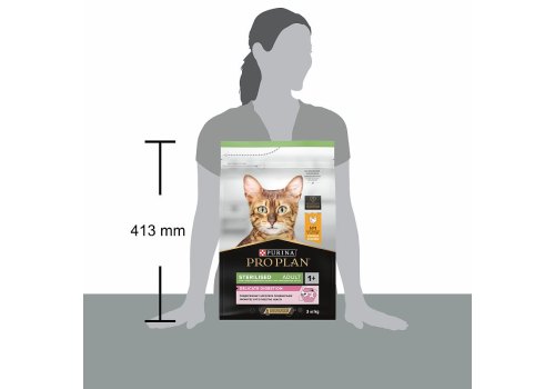 PRO PLAN STERILISED / Сухой корм ПРО ПЛАН для взрослых стерилизованных кошек с чувствительным пищеварением с курицей