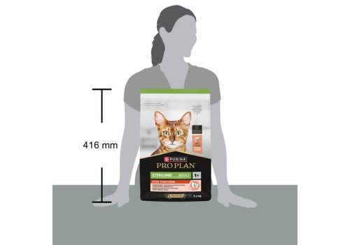PRO PLAN STERILISED / Сухой корм ПРО ПЛАН для взрослых кошек для поддержания органов чувств у стерилизованных с лососем