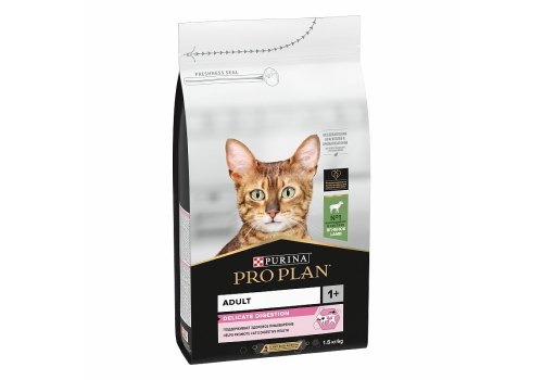 PRO PLAN DELICATE / Сухой корм ПРО ПЛАН для взрослых кошек при чувствительном пищеварении с ягненком