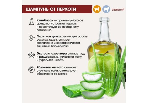 CitoDerm / Шампунь Цитодерм для кошек и собак от Перхоти