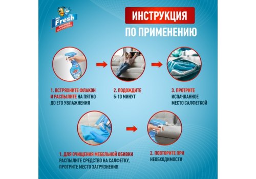 Mr.Fresh Expert 2в1 / Спрей Мистер Фреш для Птиц и Грызунов Ликвидатор запаха