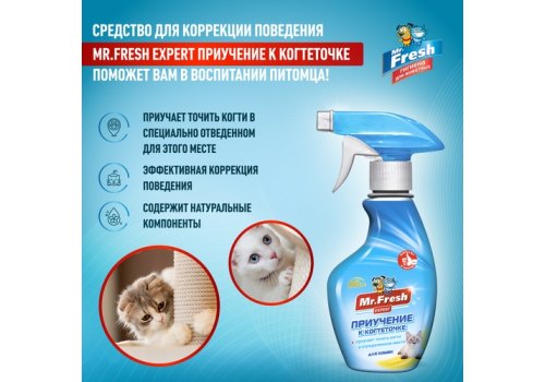 Mr.Fresh Expert / Спрей Мистер Фреш для кошек Приучение к Когтеточке