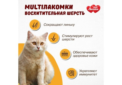 Multi Лакомки / Витаминное лакомство Мульти Лакомки для кошек Восхитительная шерсть