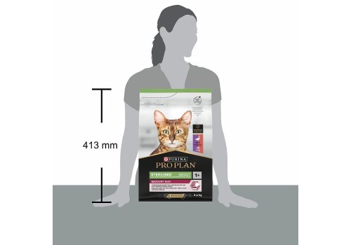 PRO PLAN STERILISED / Сухой корм ПРО ПЛАН для взрослых стерилизованных кошек с уткой и печенью