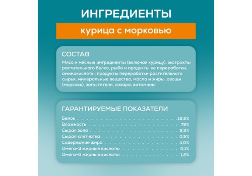 PURINA ONE SENSITIVE / Влажный корм Паучи Пурина УАН для взрослых кошек при чувствительном пищеварении с курицей (цена за упаковку)