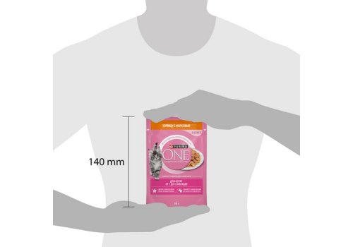 PURINA ONE KITTEN / Влажный корм Паучи Пурина УАН для котят с курицей (цена за упаковку)