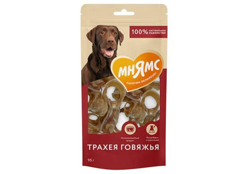 Мнямс 100% Натуральное лакомство для собак Трахея Говяжья