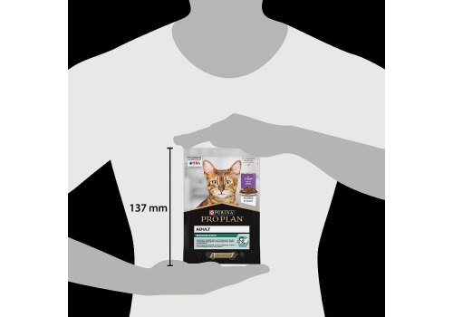 PRO PLAN ADULT / Влажный корм Паучи ПРО ПЛАН для взрослых кошек с уткой в соусе (цена за упаковку)