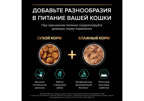 PRO PLAN STERILISED / Влажный корм Паучи ПРО ПЛАН для взрослых стерилизованных кошек с рыбой в соусе (цена за упаковку)
