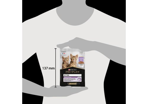 PRO PLAN KITTEN / Влажный корм Паучи ПРО ПЛАН для котят с индейкой в соусе (цена за упаковку)