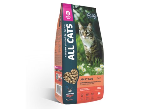 All Cats / Сухой корм Ол Кэтс для кошек с Говядиной и овощами All Cats / Сухой корм Ол Кэтс для кошек с Говядиной и овощами