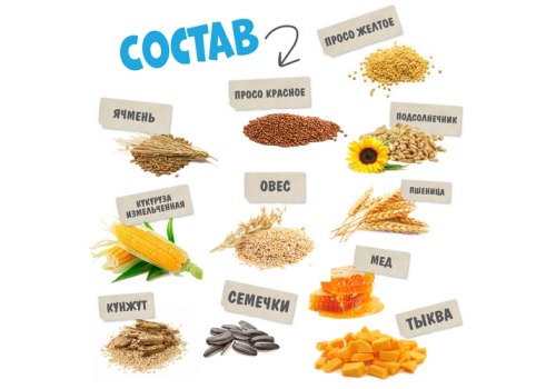 Happy Jungle Prestige Honey Cake / Лакомство Хеппи Джангл для Грызунов Корзинки Мед + Семечки