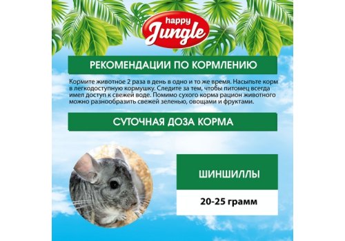 Happy Jungle 5in1 Daily Menu / Корм Хеппи Джангл для Шиншилл