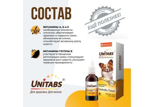 Unitabs Total / Витаминно-минеральный комплекс Юнитабс для cобак