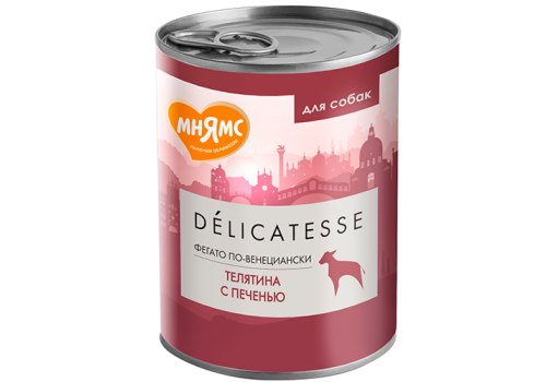 Мнямс Влажный корм Консервы для собак всех пород Фегато по-венециански Телятина с печенью (цена за упаковку) Мнямс Влажный корм Консервы для собак всех пород Фегато по-венециански Телятина с печенью (цена за упаковку)