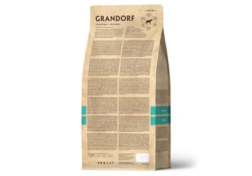 Grandorf Holistic & Hypoallergenic Indoor Probiotic 4 meat / Сухой корм Грандорф Низкозерновой с Живыми Пробиотиками для Домашних кошек 4 вида Мяса