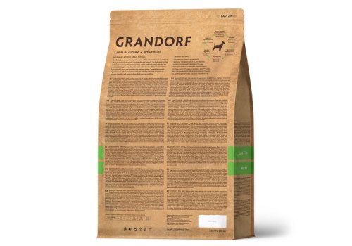 Grandorf Holistic & Hypoallergenic Mini Lamb & Turkey / Сухой корм Грандорф Низкозерновой для взрослых собак Мелких пород Ягненок Индейка