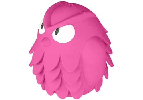 Mr.Kranch / Игрушка Мистер Кранч для собак Сова розовая с ароматом бекона