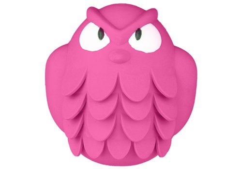 Mr.Kranch / Игрушка Мистер Кранч для собак Сова розовая с ароматом бекона